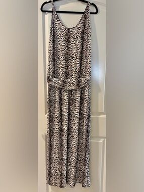 Tart Leopard-Print Maxi Dress in Beige and Black - Size M